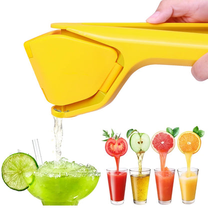 Manual Lemon Juicer for Maximum Lemon Juice Yield Lever Design for Easy Squeezing Easy to Use Flat Lemon Lime Juicer Citrus Juicer with Built-in Filter