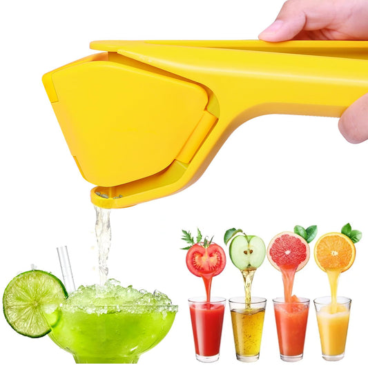 Manual Lemon Juicer for Maximum Lemon Juice Yield Lever Design for Easy Squeezing Easy to Use Flat Lemon Lime Juicer Citrus Juicer with Built-in Filter